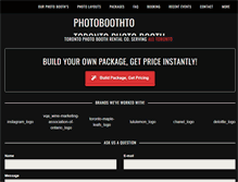 Tablet Screenshot of photoboothto.com